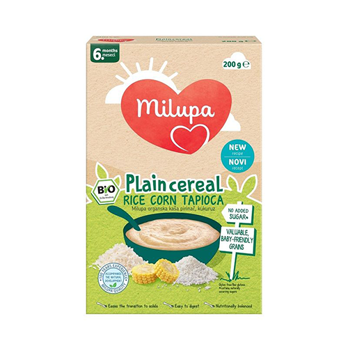 Milupa Bio Rice - Corn Tapioca 6+