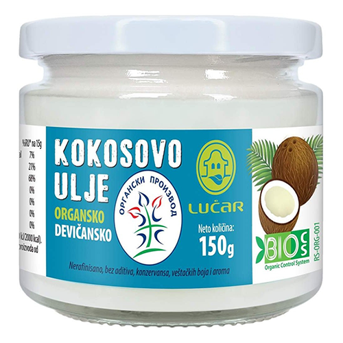 Lučar kokosovo ulje organsko devičansko