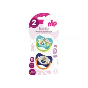 Nip Family silikonska laža 5-18 meseci 2 komada