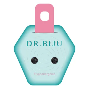 Dr.Biju minđuše 5.3mm crne krug