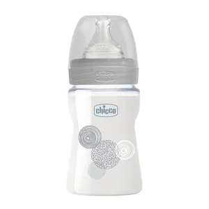 Chicco boca staklena silikonska siva